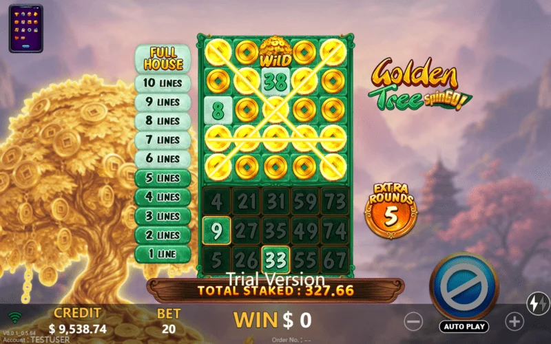 Golden Tree SpinGO! - win on an extra draw