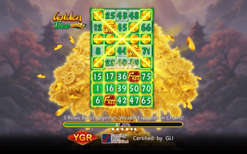 Golden Tree SpinGO! - completed row